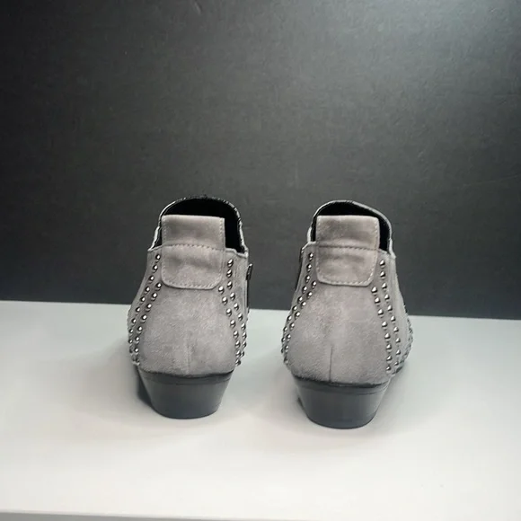 Anine Bing - Charlie Low Grey Suede Studded Ankle Boots Women's Size US 7/EU 37 - Picture 6 of 12
